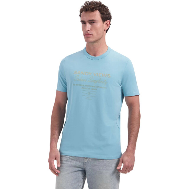 No Excess T-shirt crewneck graphic seablue 32340419-039 large