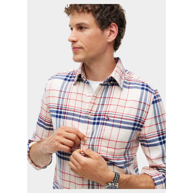 Tommy Hilfiger Overhemd heren hero flannel tartn chck rf sh mw0mw44592/0qy 211442 large