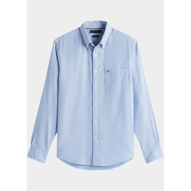 Tommy Hilfiger Overhemd heren flannel dobby rf shirt mw0mw40470/c1o 211436 large