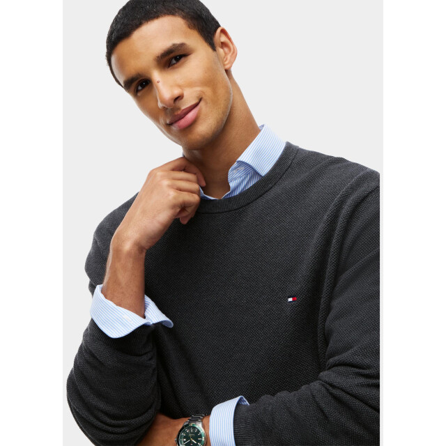 Tommy Hilfiger Pullover heren essential structure crew neck mw0mw36347/p92 211429 large