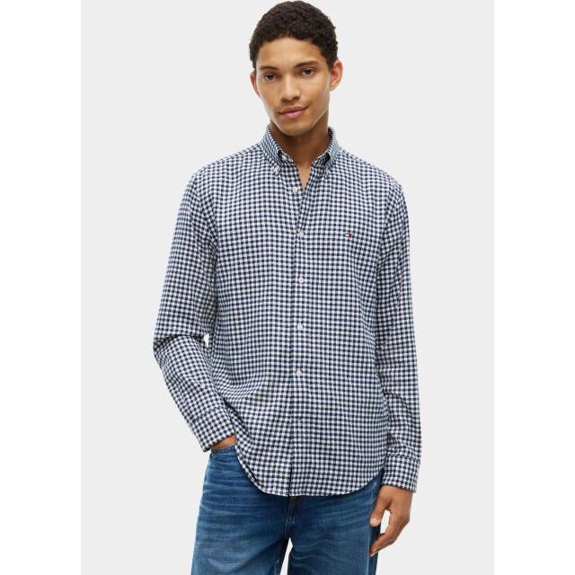 Tommy Hilfiger Overhemd heren flannel gingham dobby mw0mw44604/0ms 211443 large