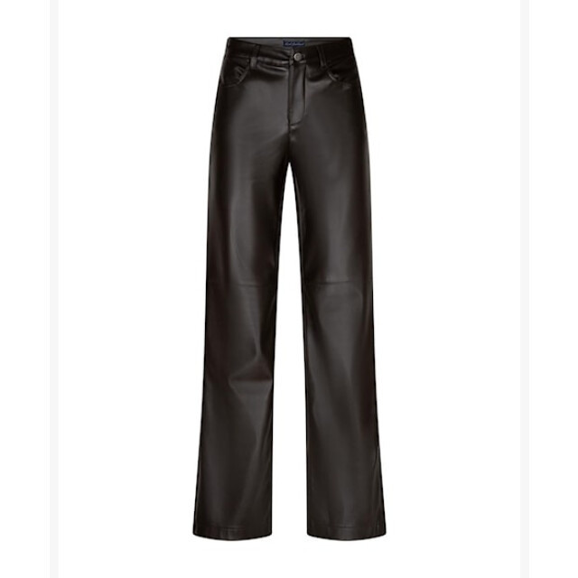 Red Button Broek srb5077 colette faux leather espresso SRB5077 Colette faux leather - Espresso large