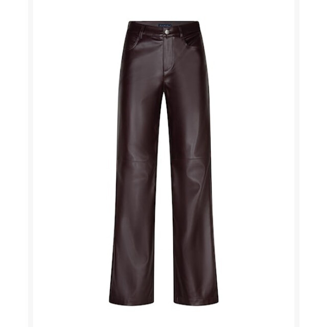 Red Button Broek srb5077 colette faux leather burgundy SRB5077 Colette faux leather - Burgundy large