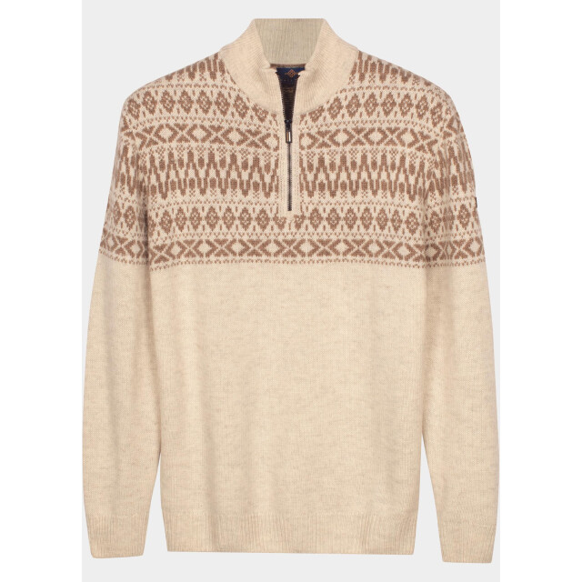 Baileys Half zip 10gg, nordic knit jacquard at 628428/825 212769 large