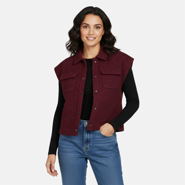 Cars Jeans kina mouwloos vest burgundy KINA Sleevless Vest Burgu large