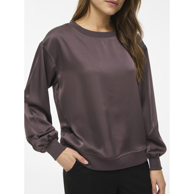 Vila viliso o-neck l/s top/1 14119303 raisin 06615.880.0120 large