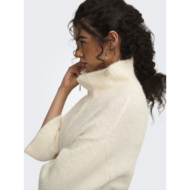 Only onlmaggie 3/4 wide zip cardi cc knt 15375131 birch 06741.198.0097 large