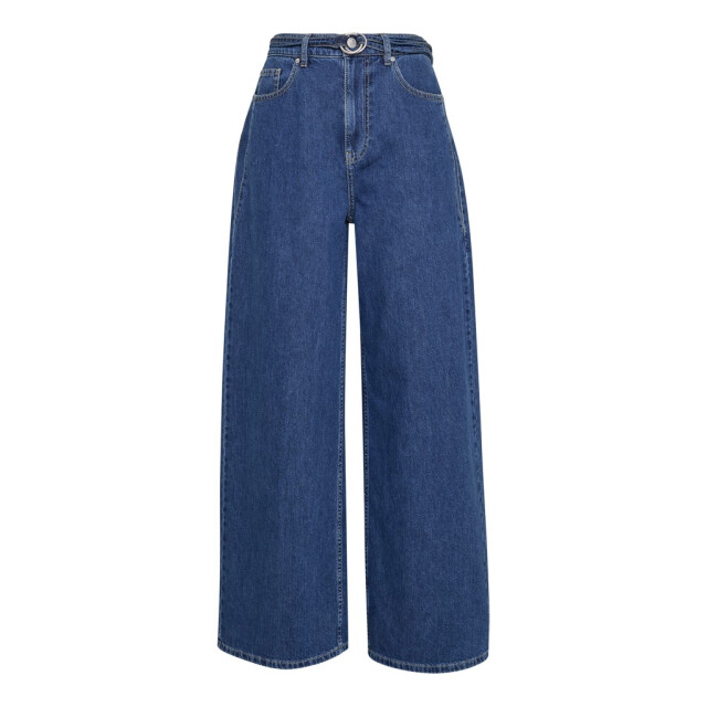 Moss Copenhagen loa lis hw boxy wide jeans long 20203 mid blue wash 06541.264.0042 large