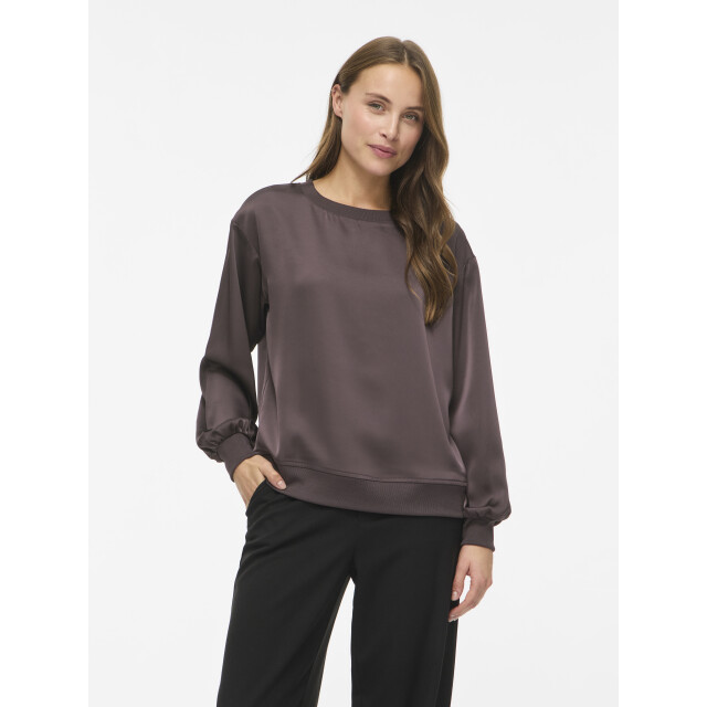 Vila viliso o-neck l/s top/1 14119303 raisin 06615.880.0120 large