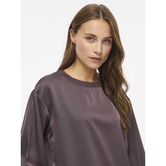 Vila viliso o-neck l/s top/1 14119303 raisin 06615.880.0120 large