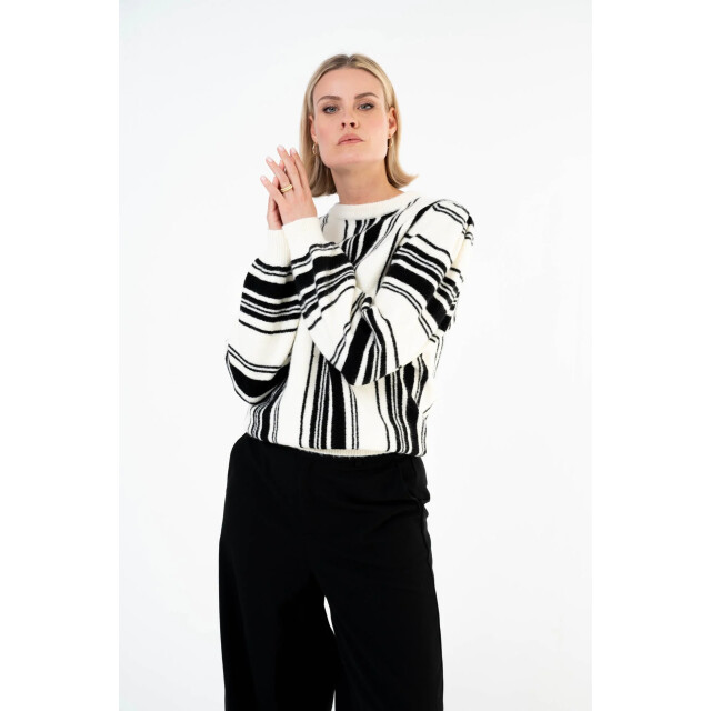MAICAZZ Zoe sweater wi26.80.315 off white stripe WI26.80.315 large