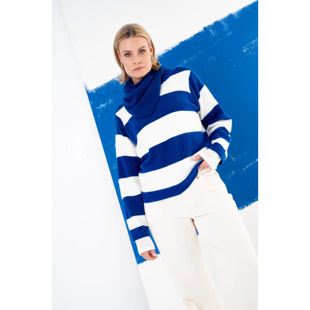 MAICAZZ Zelene sweater wi26.80.208 white/ blue stripe WI26.80.208 large