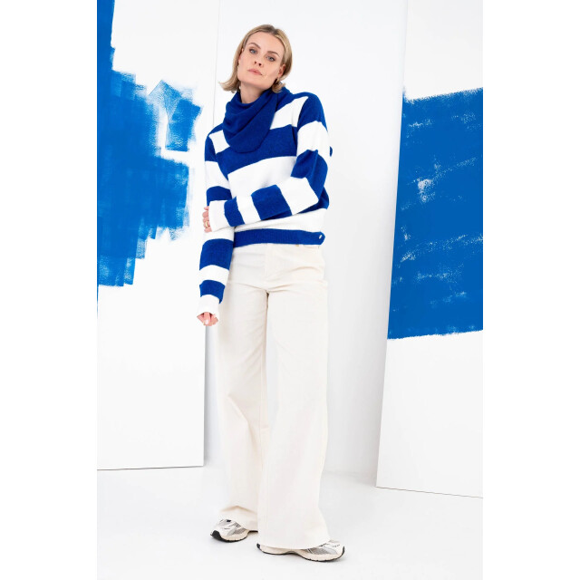 MAICAZZ Zelene sweater wi26.80.208 white/ blue stripe WI26.80.208 large