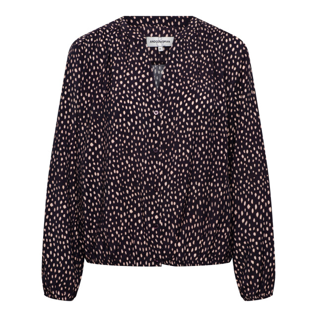 &Co Woman &co women blouse adelle deep plum multi Adelle - Deep Plum multi large