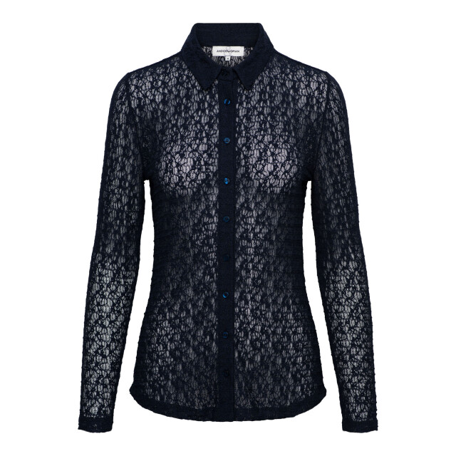 &Co Woman &co woen blouse tina lace night blue Tina lace - Night Blue large