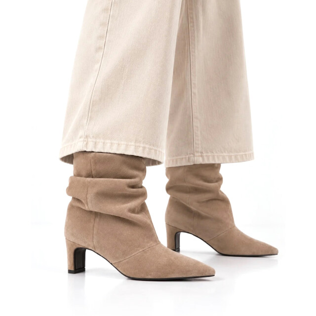 DWRS Label Perugia mocha enkellaars met hak dames 11903-02 8999 large