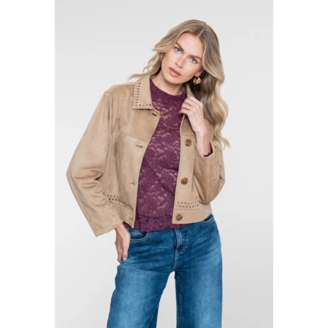 Geisha 65850-19 720 jacket suedine sand 65850-19 720 large