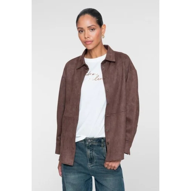 Geisha 63840-19 785 blouse suedine dark brown 63840-19 785 large