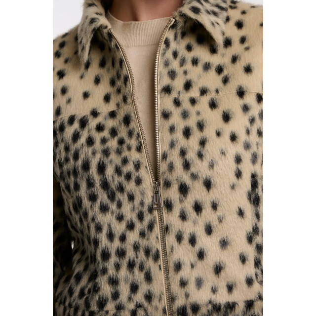 Rino & Pelle Touka.7502613 rino en pelle jacket with zip closure cheetah Touka.7502613 Cheetah large