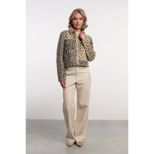 Rino & Pelle Touka.7502613 rino en pelle jacket with zip closure cheetah Touka.7502613 Cheetah large