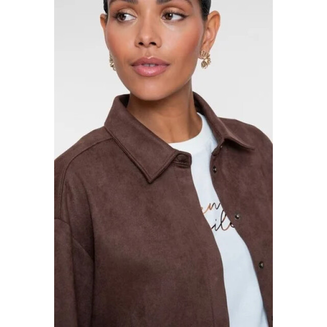 Geisha 63840-19 785 blouse suedine dark brown 63840-19 785 large