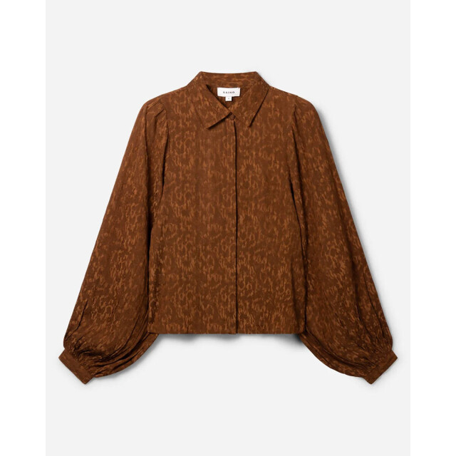 Aaiko Blouse lange mouw rose jacquard vis Aaiko Blouse lange mouw ROSE JACQUARD VIS large
