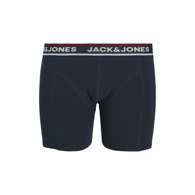 Jack & Jones Heren plus size boxershorts trunks jacsway 3-pack effen grijs/blauw/donkerblauw 12305038-Sodalite Blue large