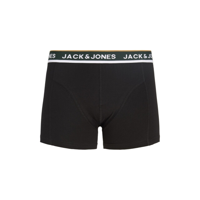 Jack & Jones Heren boxershorts trunks jacsway 3-pack effen donkergroen/donkergrijs/zwart 12298997-Scarab large