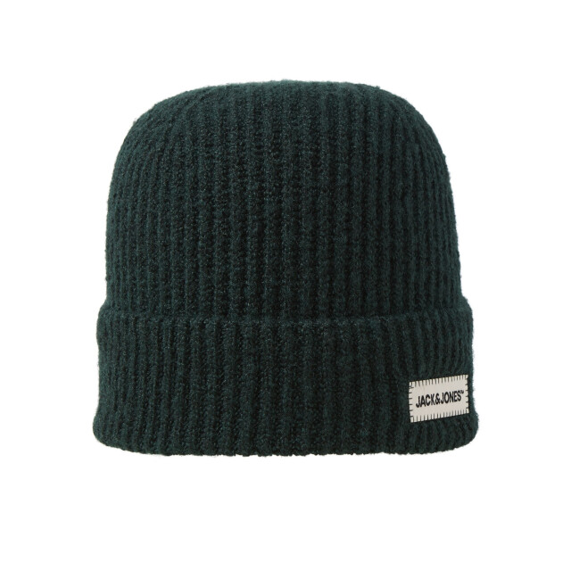 Jack & Jones Heren muts jaccolton beanie donkergroen/donkerblauw 12298792 large