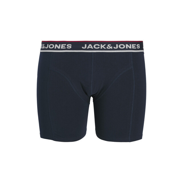 Jack & Jones Heren plus size boxershorts trunks jacsway 3-pack effen grijs/blauw/donkerblauw 12305038-Sodalite Blue large