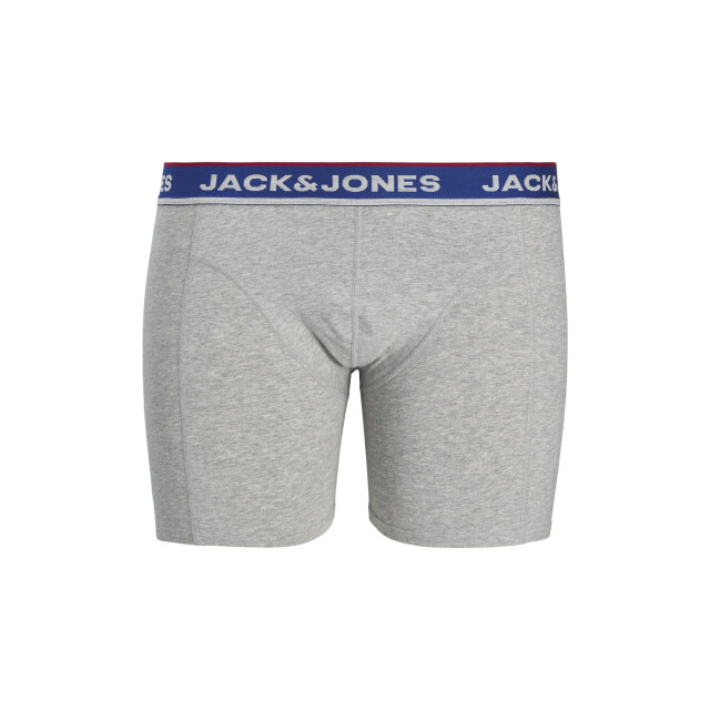 Jack & Jones Heren plus size boxershorts trunks jacsway 3-pack effen grijs/blauw/donkerblauw 12305038-Sodalite Blue large