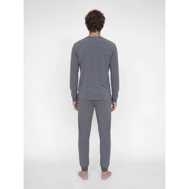Jack & Jones Heren lounge pyjama set lang polyester effen 12268536-Turbulence large