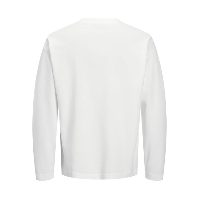 Jack & Jones Heren longsleeve t-shirt jcobarron print 12318058-Bright White large