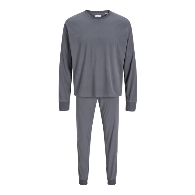 Jack & Jones Heren lounge pyjama set lang polyester effen 12268536-Turbulence large