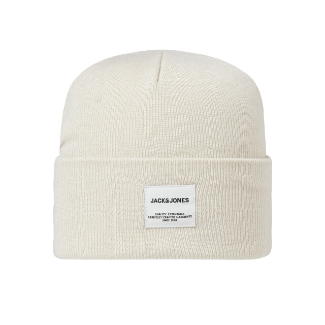 Jack & Jones Heren muts jaclong knit beanie grijs/beige 12150627 large