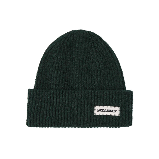 Jack & Jones Heren muts jaccolton beanie donkergroen/donkerblauw 12298792 large