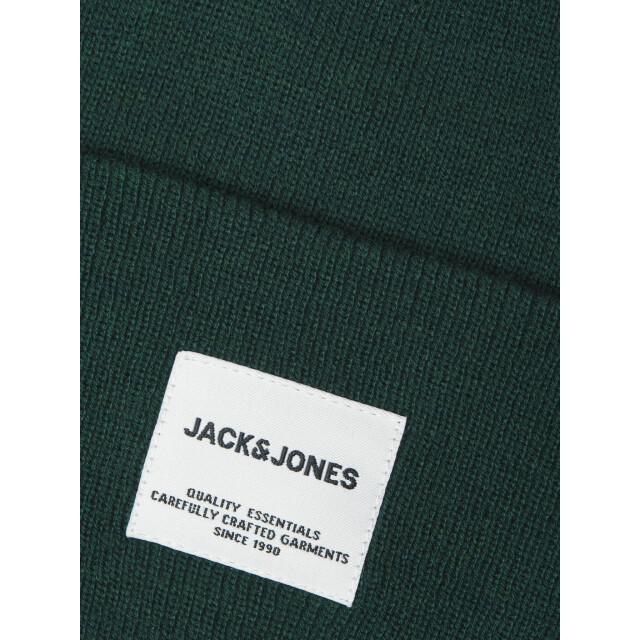 Jack & Jones Heren muts jaclong knit beanie groen/blauw 12150627 large