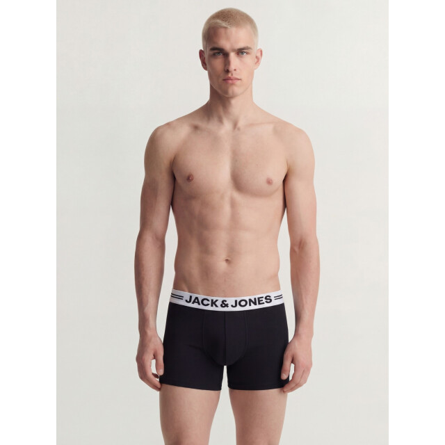 Jack & Jones Heren boxershorts trunks jacsense 5-pack effen 12298998-Black large