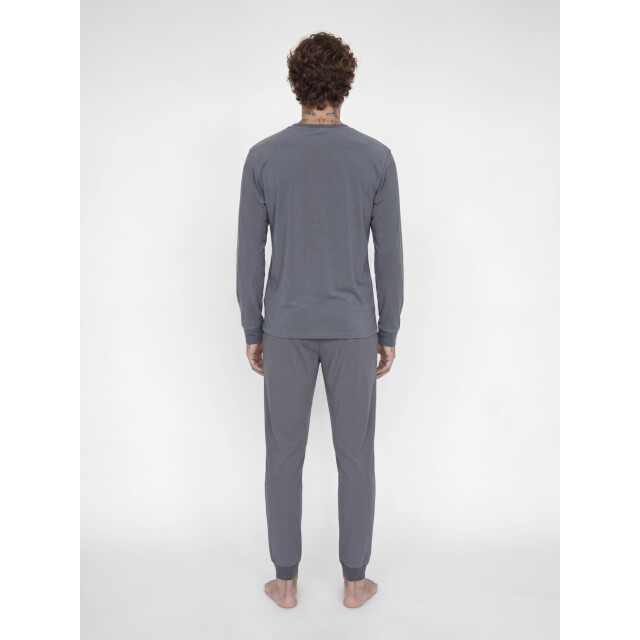 Jack & Jones Heren lounge pyjama set lang polyester effen 12268536-Turbulence large