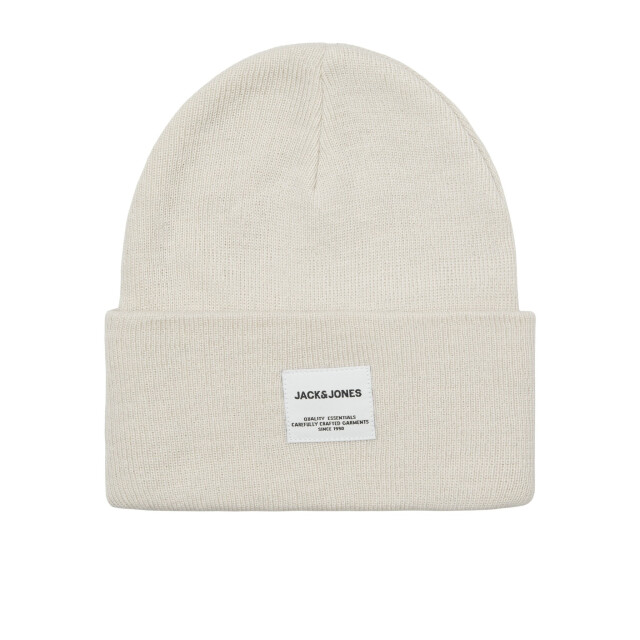 Jack & Jones Heren muts jaclong knit beanie grijs/beige 12150627 large