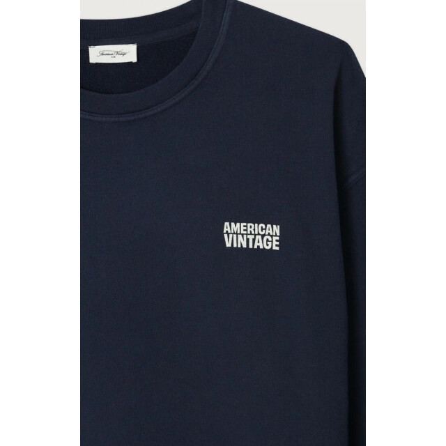 American Vintage Mpli03b sweat plizzy navy MPLI03B large