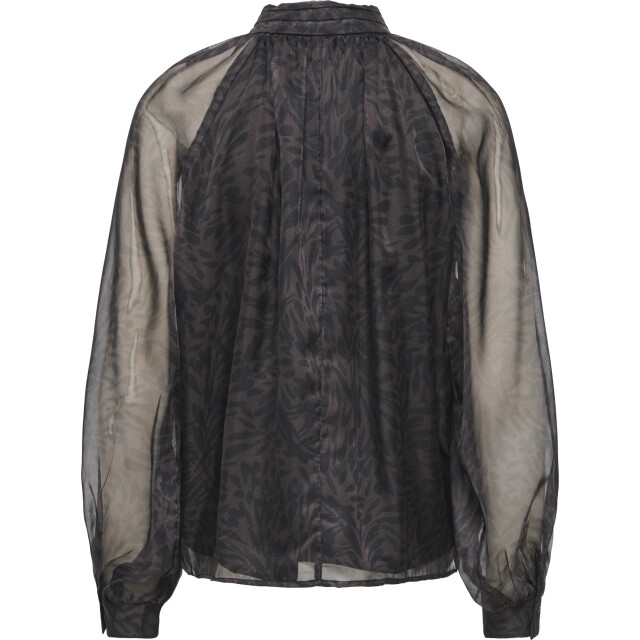Only Onllumeria l/s tie blouse wvn chocolate plum/shado 15383194-238815001 large