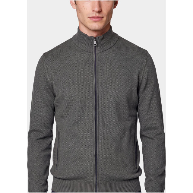 Baileys Vest heren cardigan zip all-over 2-tone 622009/775 212441 large