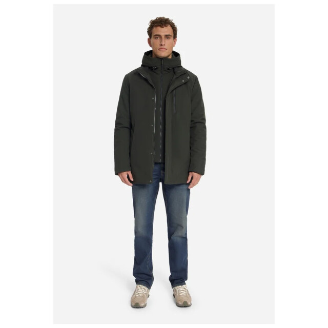No Excess Jacket hooded softshell dark army 33630818SN-059 large
