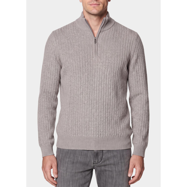 Baileys Half zip all-over twisted structure kn 628445/985 212785 large