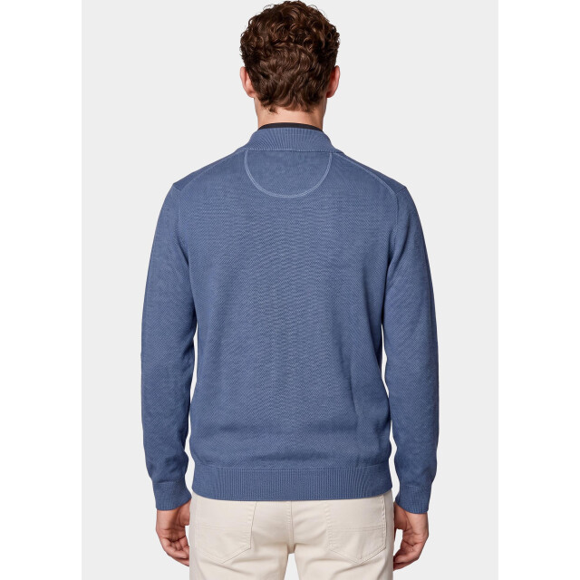 Baileys Vest heren cardigan zip all-over 2-tone 622009/645 212439 large