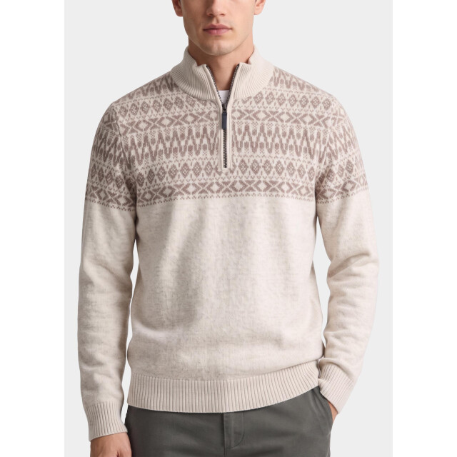 Baileys Half zip 10gg, nordic knit jacquard at 628428/825 212769 large