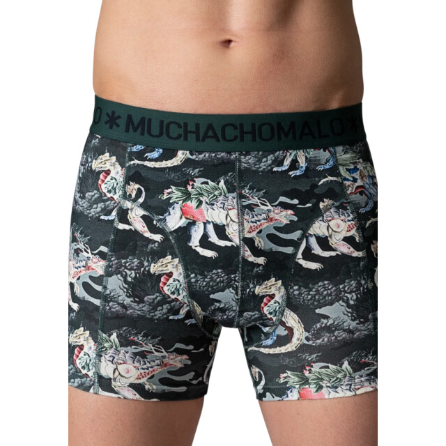 Muchachomalo Hiddendragons 3-pack 01 print/print/solid heren boxers 01 Print/Print/Solid/HIDDENDRAGONS 3-Pack large