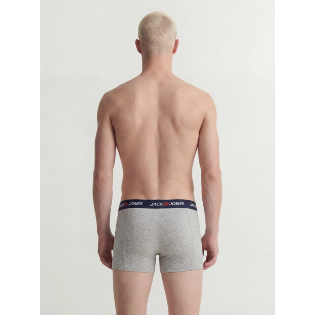 Jack & Jones Heren boxershorts trunks jaccorp 7-pack grijs/donkerblauw/zwart 12282781-Black/NB/DGM/LGM large