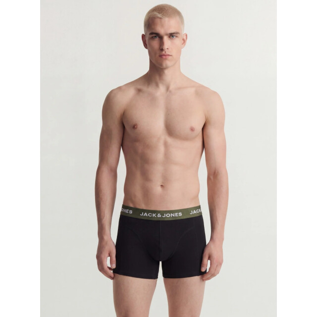 Jack & Jones Heren boxershorts trunks jacoliver 5-pack effen 12259103-Black large